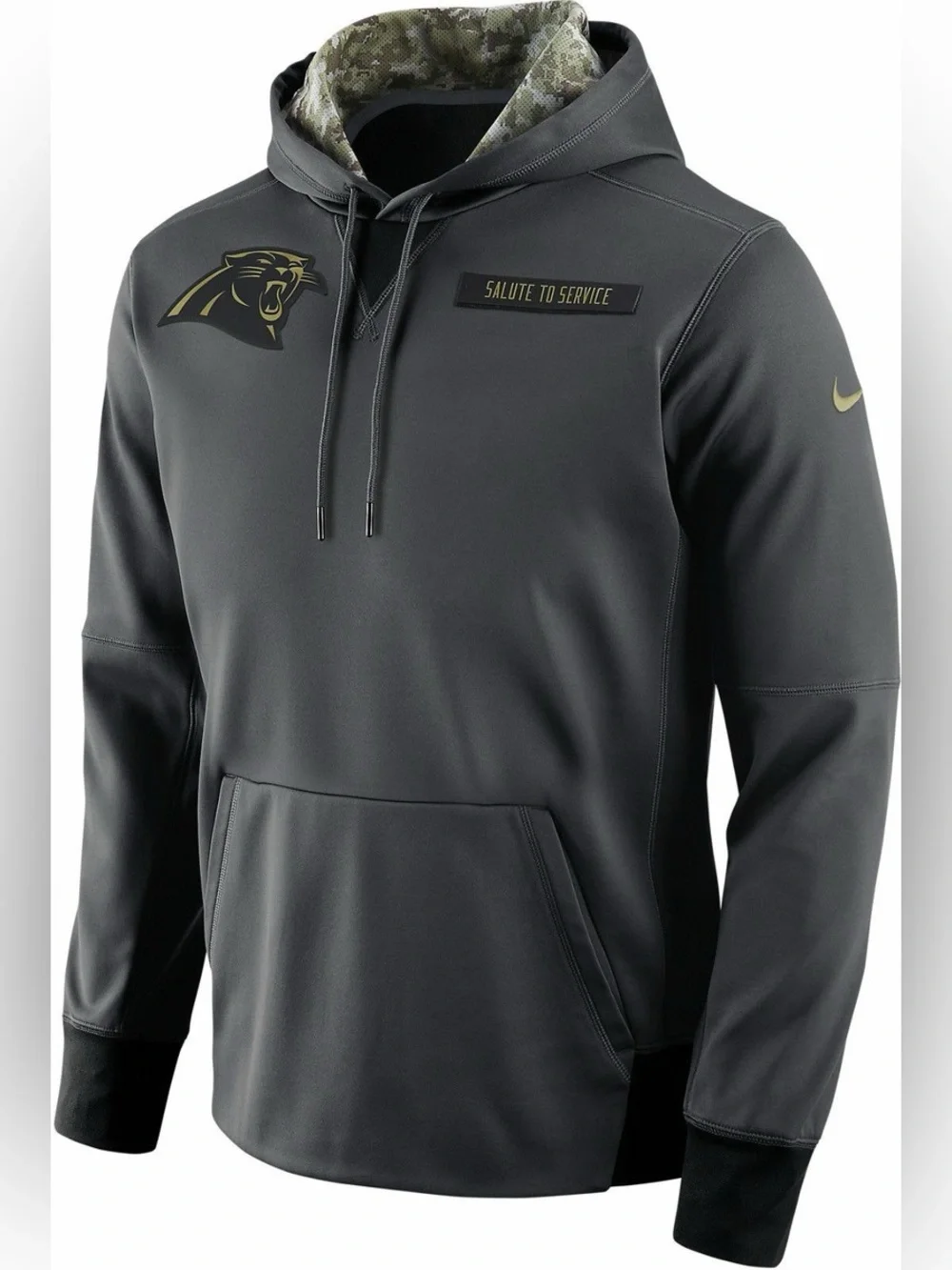 Nike Charcoal Carolina Panthers Salute to Service Hoodie
